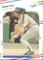 1988 Fleer Baseball Cards      523     Steve Sax